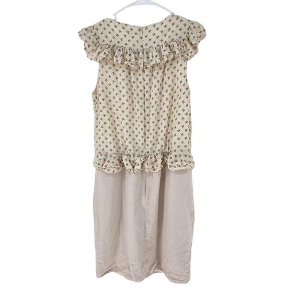 Rebecca Taylor Women's Skirt Attached Ruffled Mini Dress - 10 - Picture 7 of 8